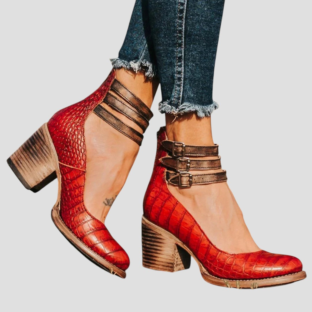 Women's Mid Calf Boots with Support Sole | Comfortable Booties in a Slim, Tapered Line | Size 5-10.5