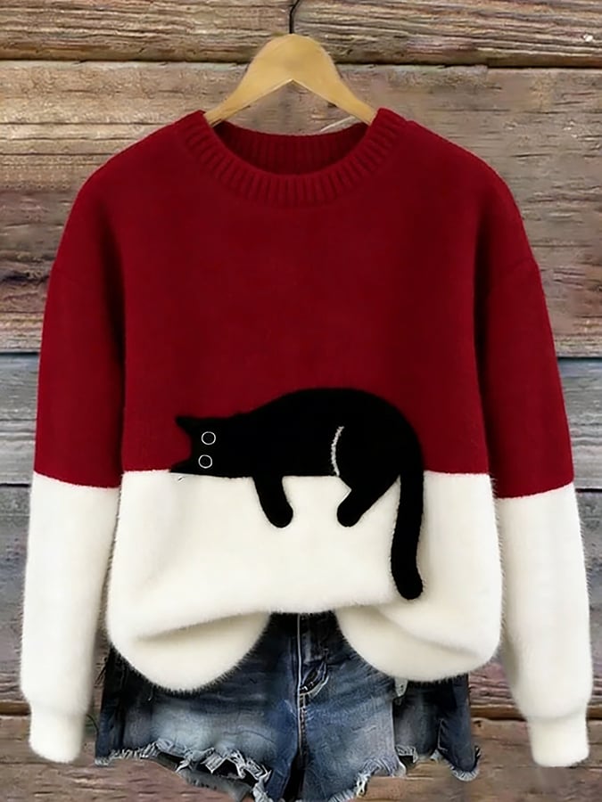 Women's Sweater with Print | Size S-5XL | Orange, Pink, Black, Red, Yellow, Green and 4 more