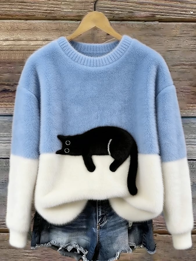 Women's Sweater with Print | Size S-5XL | Orange, Pink, Black, Red, Yellow, Green and 4 more