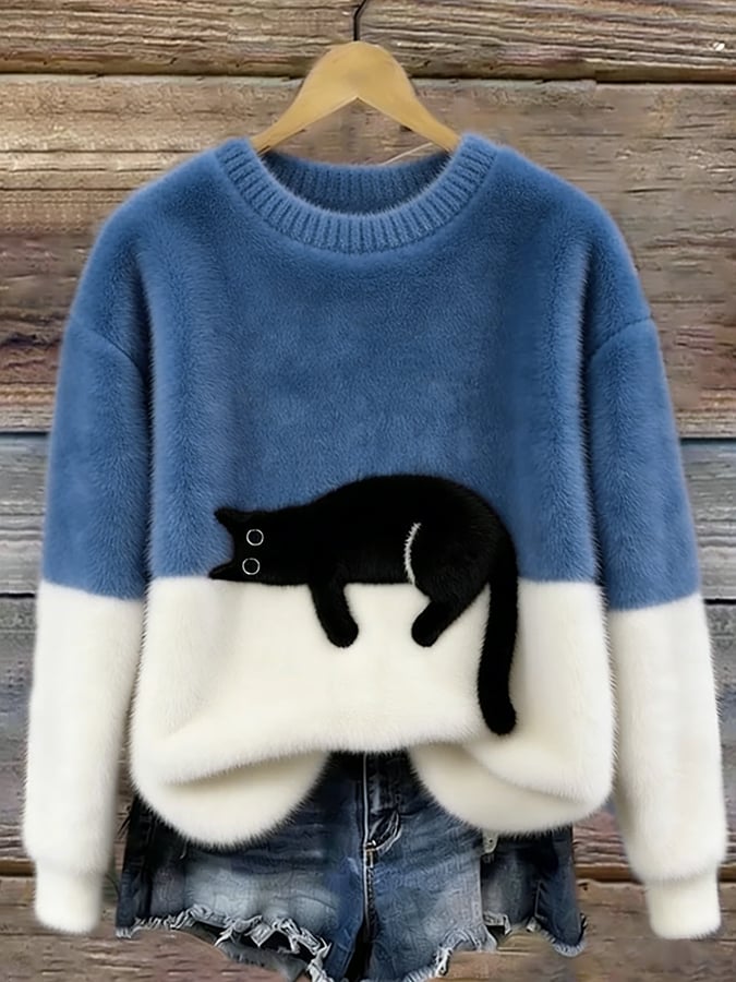 Women's Sweater with Print | Size S-5XL | Orange, Pink, Black, Red, Yellow, Green and 4 more