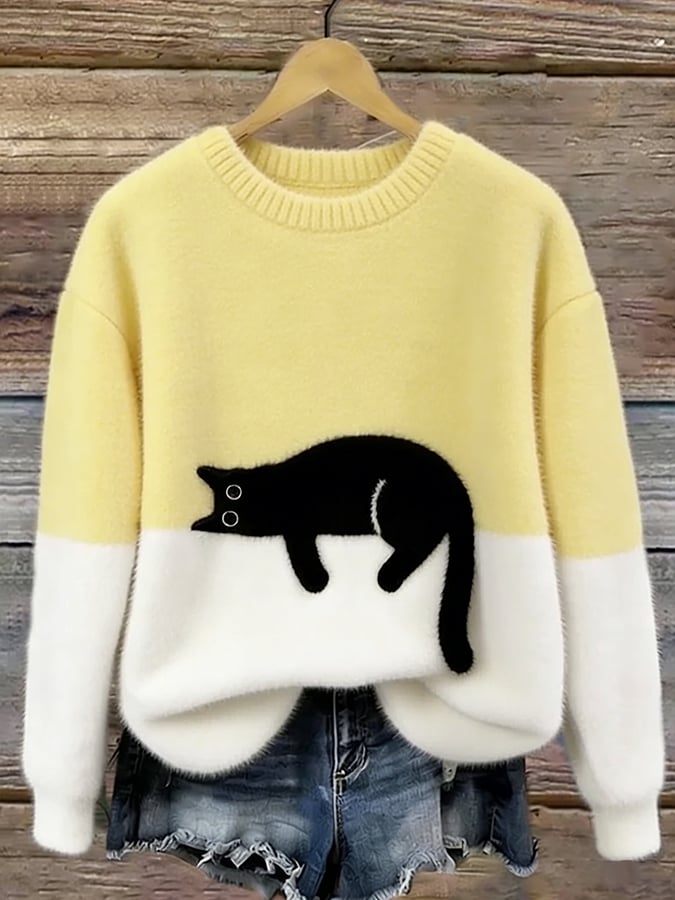 Women's Sweater with Print | Size S-5XL | Orange, Pink, Black, Red, Yellow, Green and 4 more