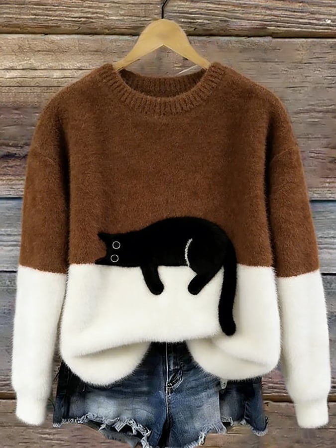 Women's Sweater with Print | Size S-5XL | Orange, Pink, Black, Red, Yellow, Green and 4 more