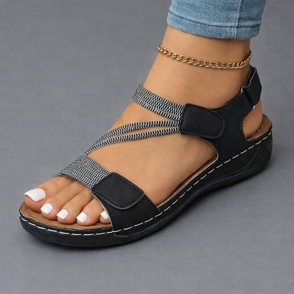 Women's Lightweight Orthopedic Sandals - Black